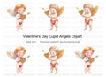 Cute Cupid Valentine Day Clipart Bundle