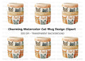 Cute Cat Faces Clipart Bundle