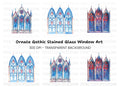 Gothic Stained Glass Windows Clipart Bundle