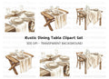Elegant Dining Table Settings Clipart Bundle