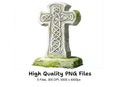 Celtic Cross Gravestone Clipart Bundle
