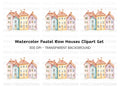 European Townhouses Clipart Bundle