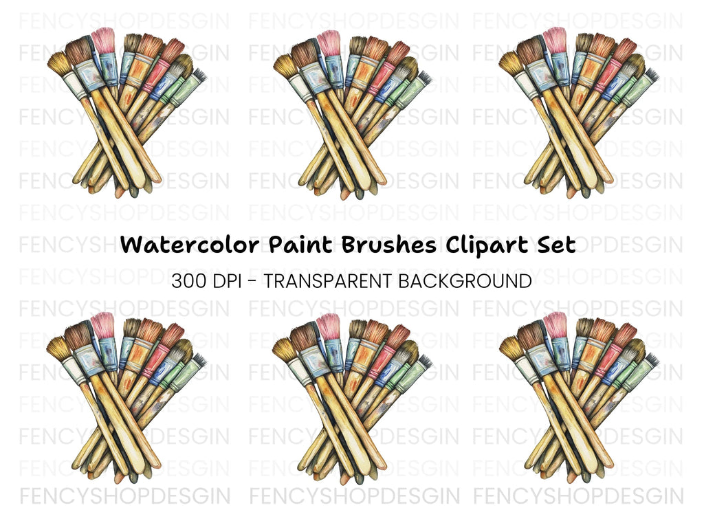 Brushes Clipart Bundle