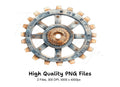 Industrial Steampunk Gear Wheel Clipart Bundle