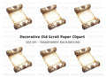 Vintage Scroll Design Clipart Bundle