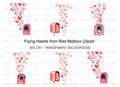 Valentine's Day Mailbox with Hearts Clipart Bundle