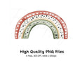 Boho Rainbow Clipart Bundle