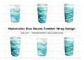 Ocean Waves Tumbler Clipart Bundle