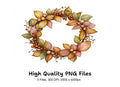 Fall Wreaths Clipart Bundle