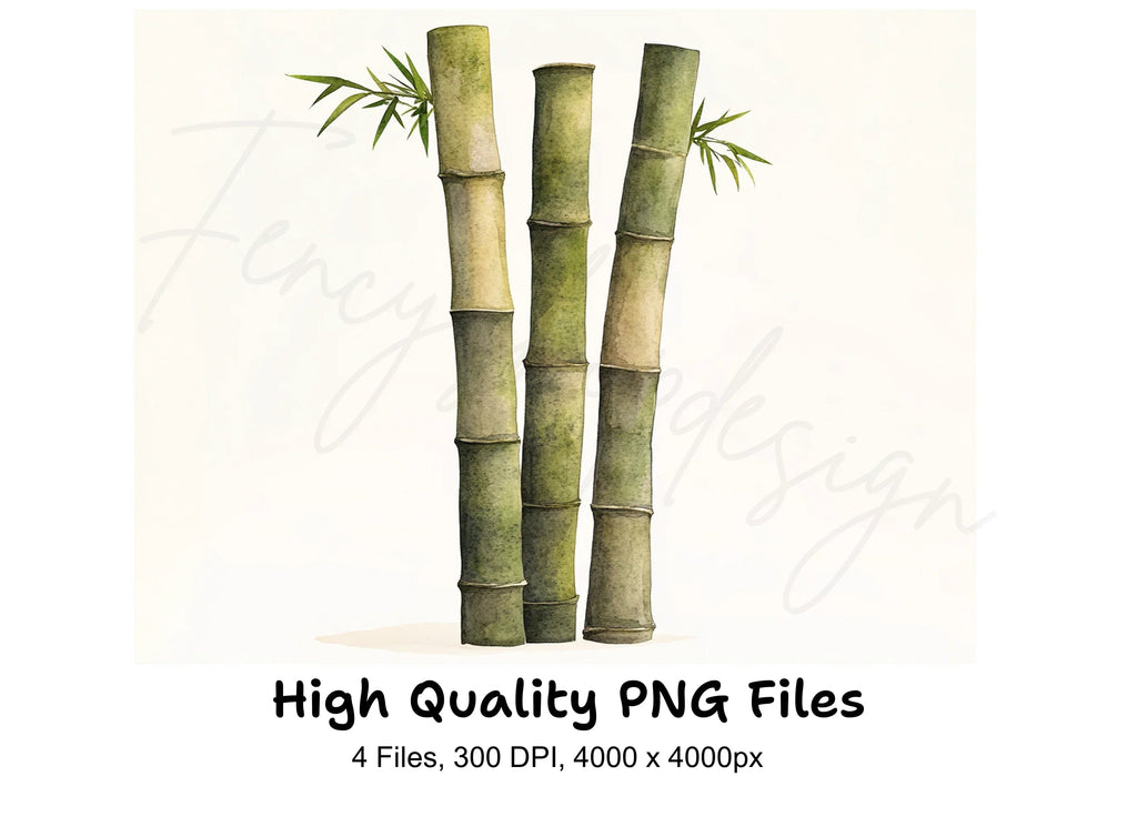 Lush Bamboo Forest Clipart Bundle