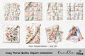 Cozy Floral Quilts Clipart Bundle