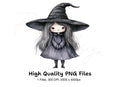 Adorable Little Witch Clipart Bundle