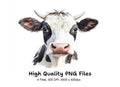 Holstein Cow Head Clipart Bundle