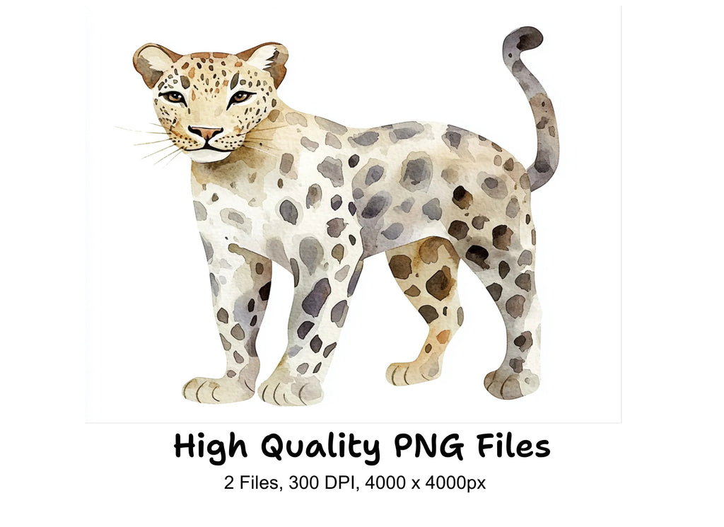 Leopard and Cheetah Clipart Bundle