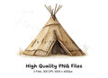 Rustic Teepee Clipart Bundle