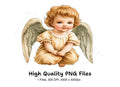 Adorable Baby Angel Illustration Clipart Bundle