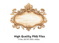 Vintage Gold Frame Clipart Bundle