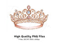 Elegant Princess Crown Clipart Bundle