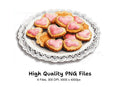 Heart Shaped Cookies Clipart Bundle