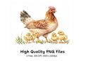 Hen and Chick Clipart Bundle