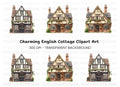 Charming English Cottage Clipart Bundle