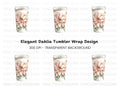 Floral Magnolia Tumbler Clipart Bundle