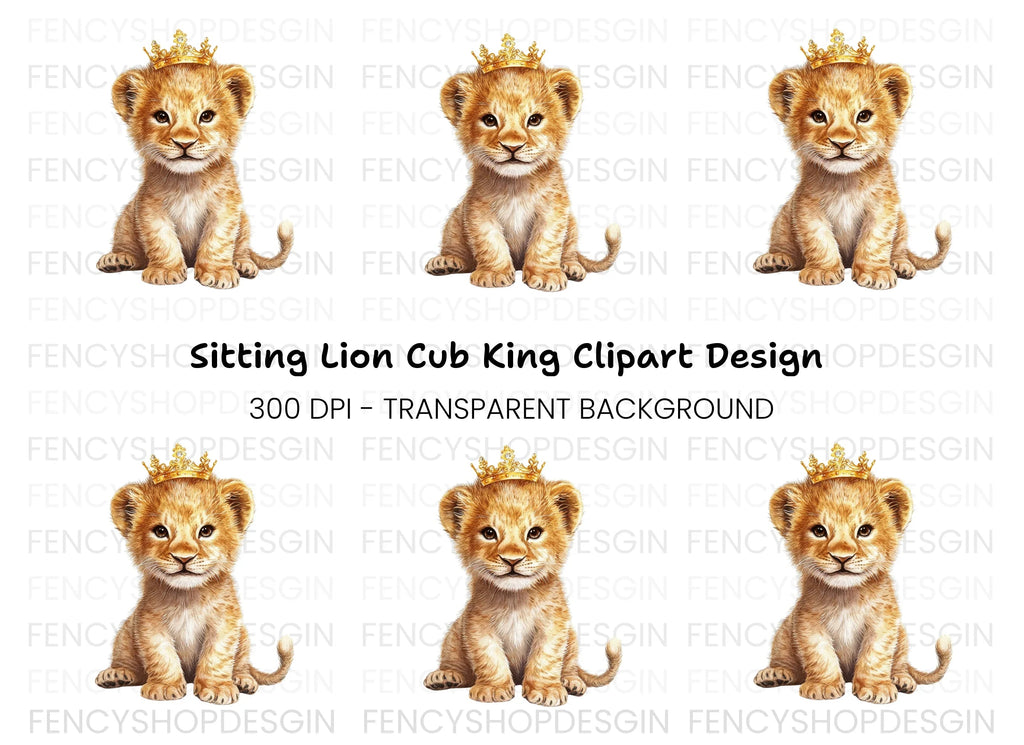 Adorable Lion King Cubs Clipart Bundle