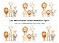 Charming Safari Animal Clipart Bundle