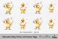 Adorable Baby Chicks and Easter Eggs Clipart Bundle