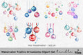 Christmas Ornaments Clipart Bundle