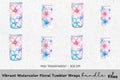 Vibrant Floral Tumbler Clipart Bundle