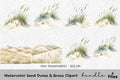 Sand Dunes Grass Clipart Bundle