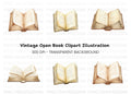 Open Books Clipart Bundle