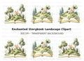 Fantasy Castle Pop Up Book Clipart Bundle