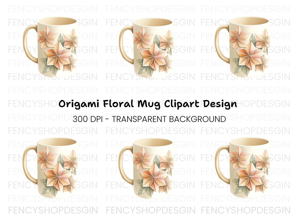 Origami Star Clipart Bundle