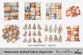 Quilted Fabric Clipart Bundle