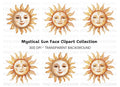 Smiling Sun Clipart Bundle