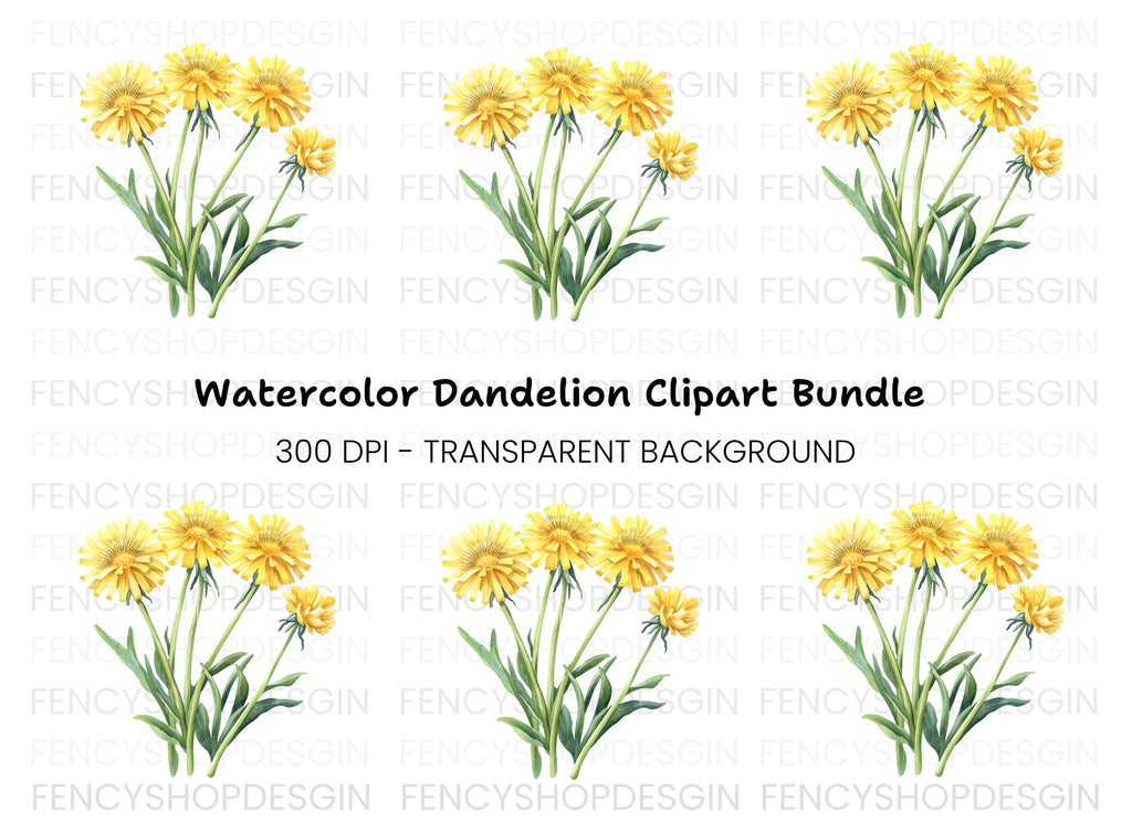 Dandelion Clipart Bundle