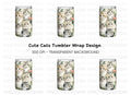 Cute Cat Tumbler Clipart Bundle