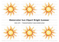 Vibrant Sun Clipart Bundle