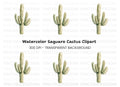 Saguaro Cactus Clipart Bundle