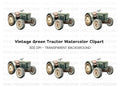 Vintage Farm Tractor Clipart Bundle