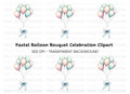 Pastel Balloons Clipart Bundle