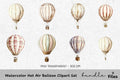 Hot Air Balloon Clipart Bundle