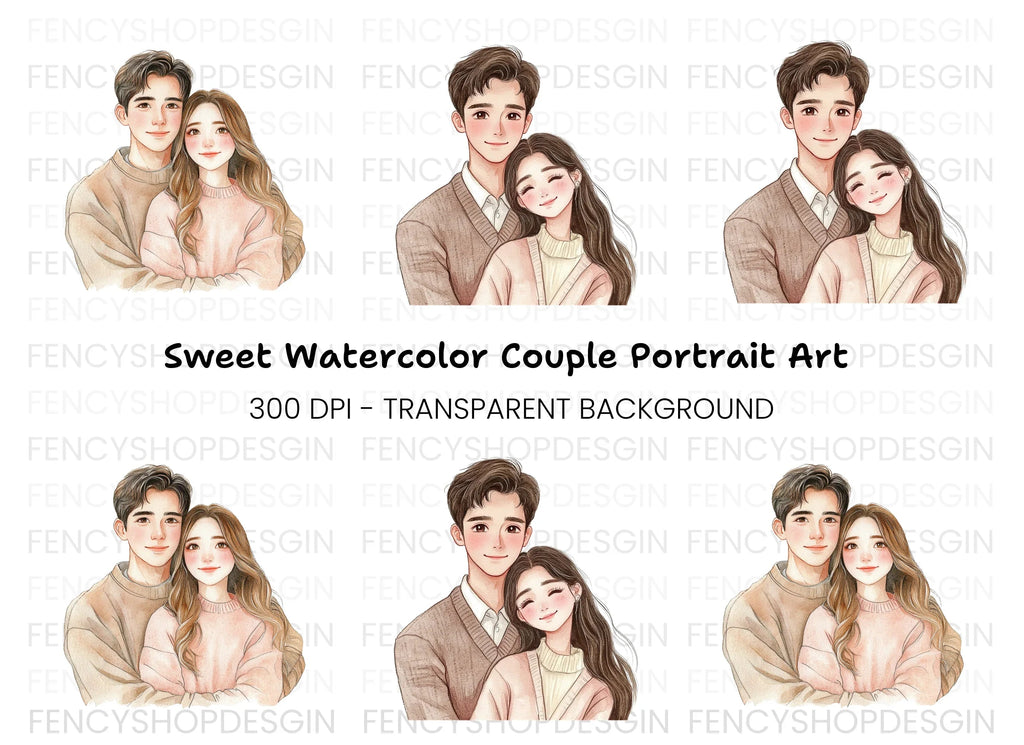 Couple Love Clipart Bundle