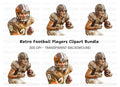Dynamic Football Player Clipart Bundle