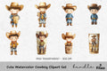 Cute Cowboy Clipart Bundle