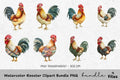 Rooster Clipart Bundle