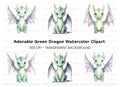 Cute Baby Dragon Clipart Bundle