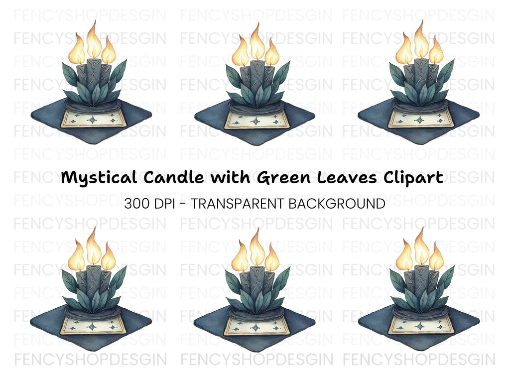 Mystical Candle Clipart Bundle